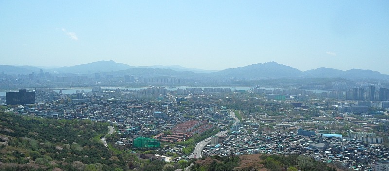 Another view of Seoul from Namsan mountain